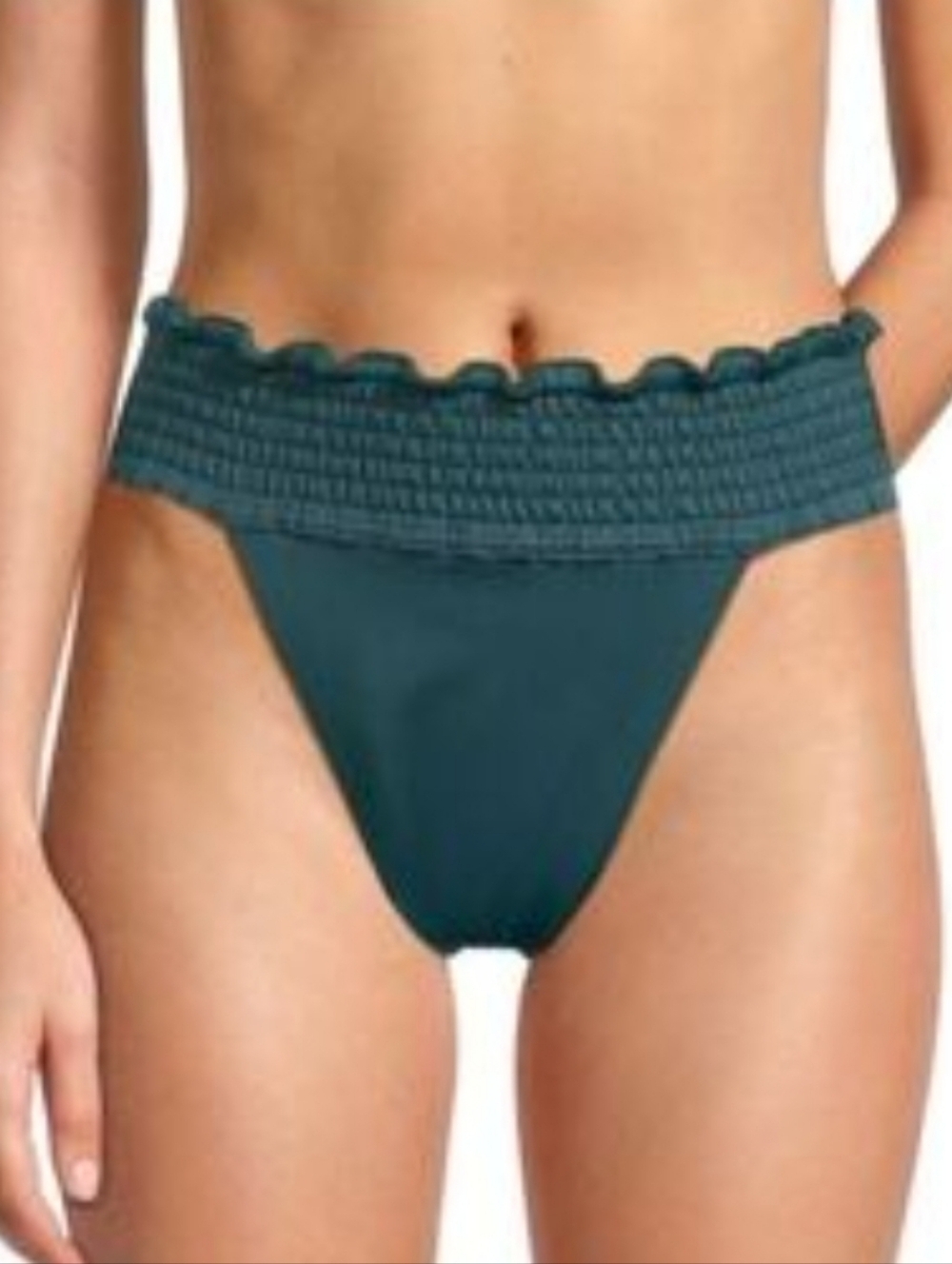Agua Bendita Smocked High-Waist Bikini Bottom 3XL NWT